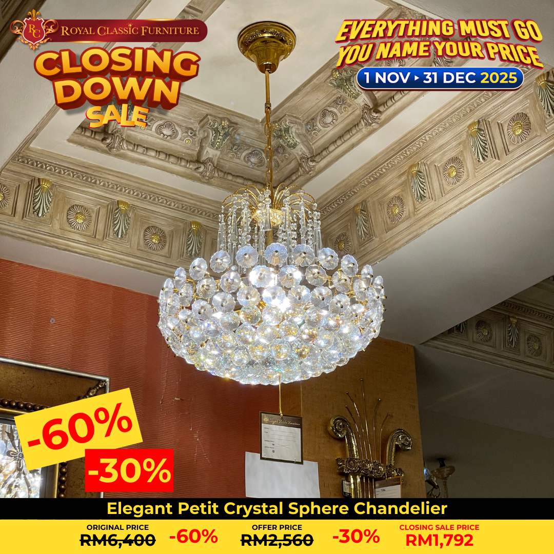 Elegant Petit Crystal Sphere Chandelier(1‑tier)