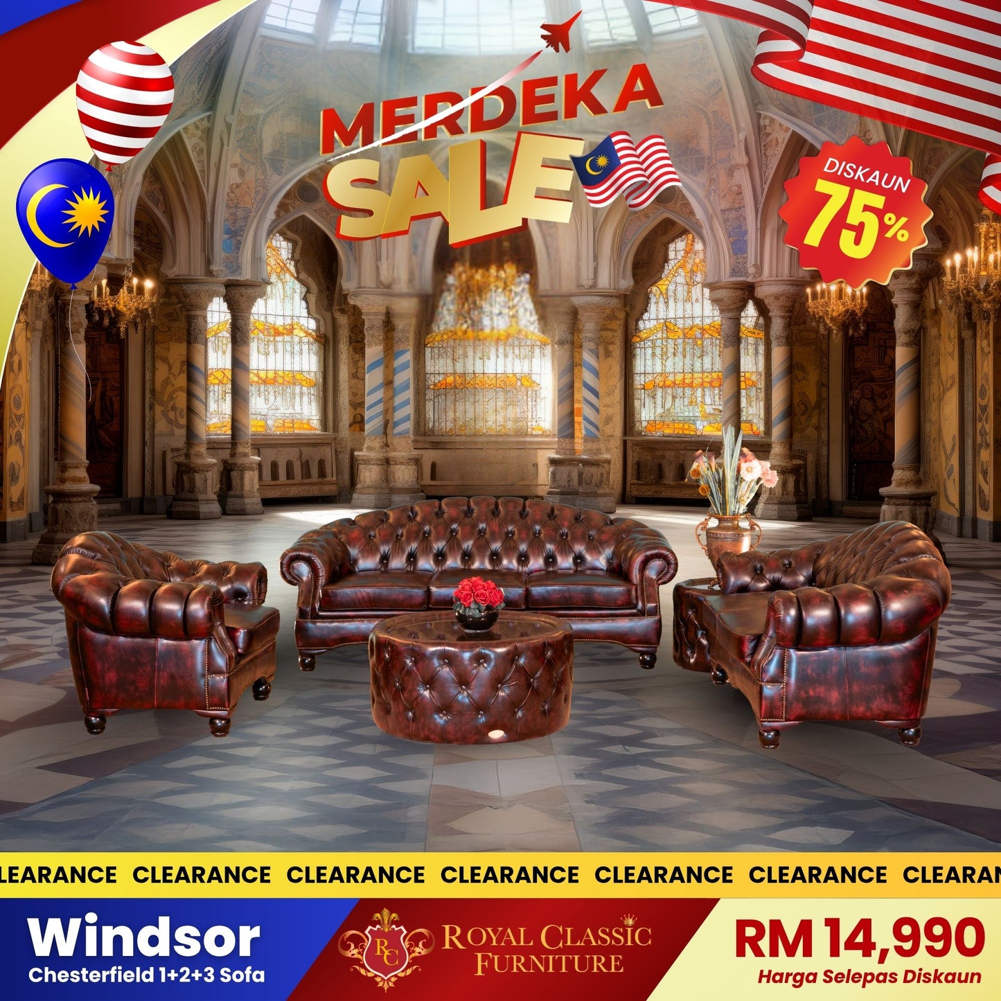 WINDSOR 1+2+3 Seater Sofa Set