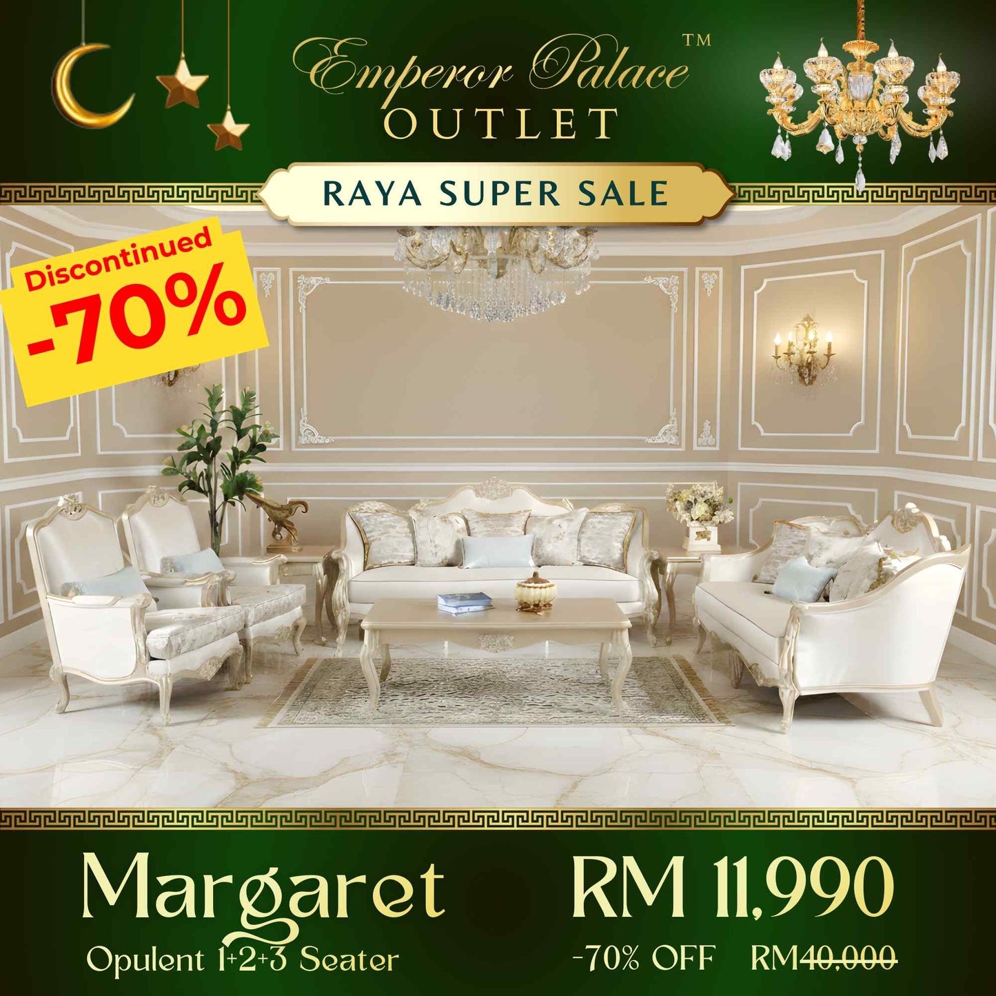 MARGARET 1+2+3 Seater Sofa Set