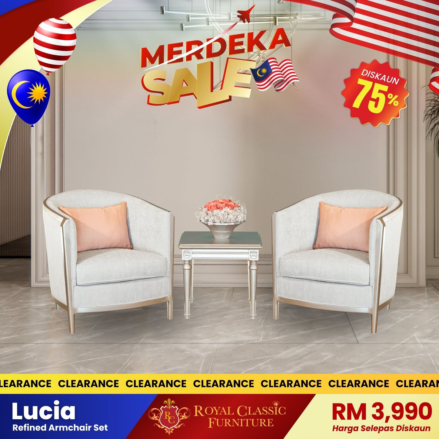 LUCIA Armchair Set