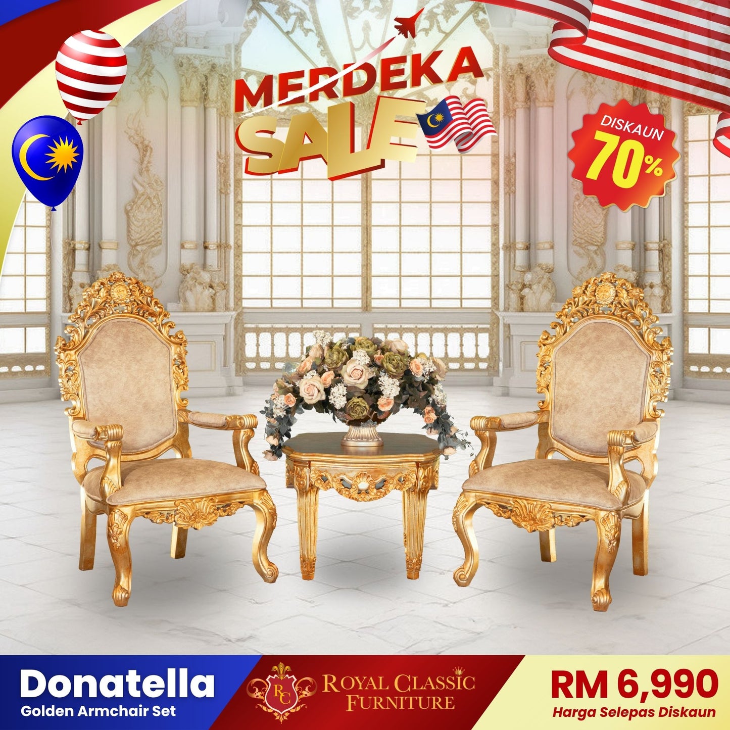DONATELLA Armchair Set