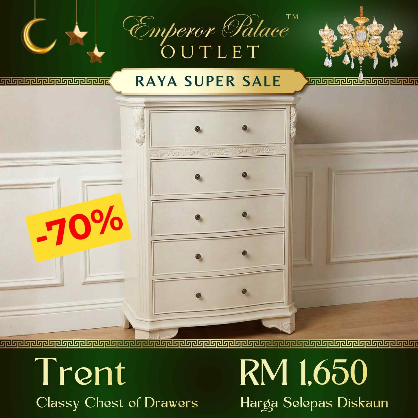 TRENT Classy Chest of Drawers