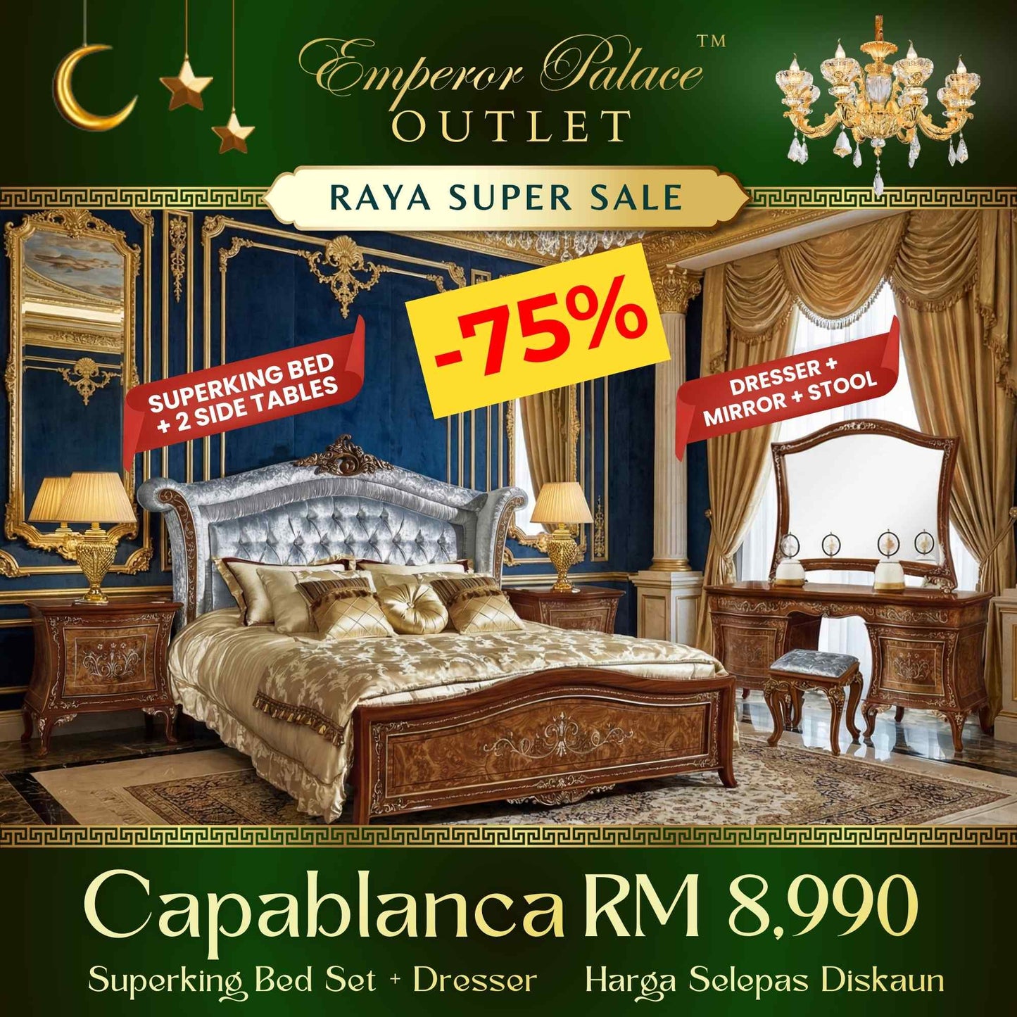 CAPABLANCA Superking Bed Set