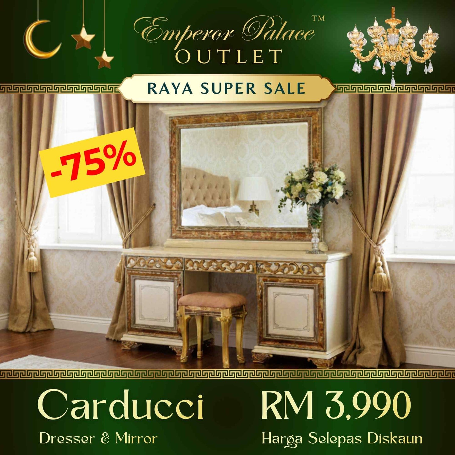 CARDUCCI Dresser + Mirror