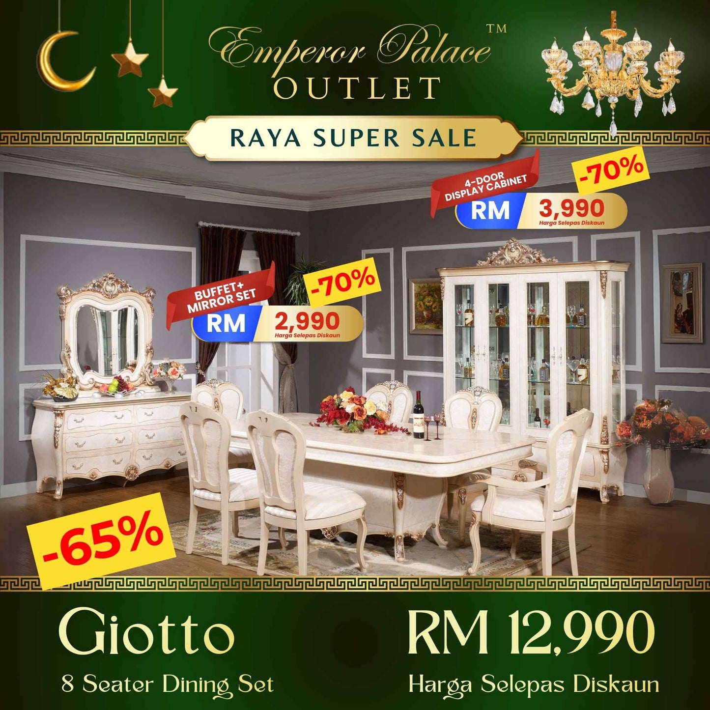 GIOTTO 8-Seater Dining Set