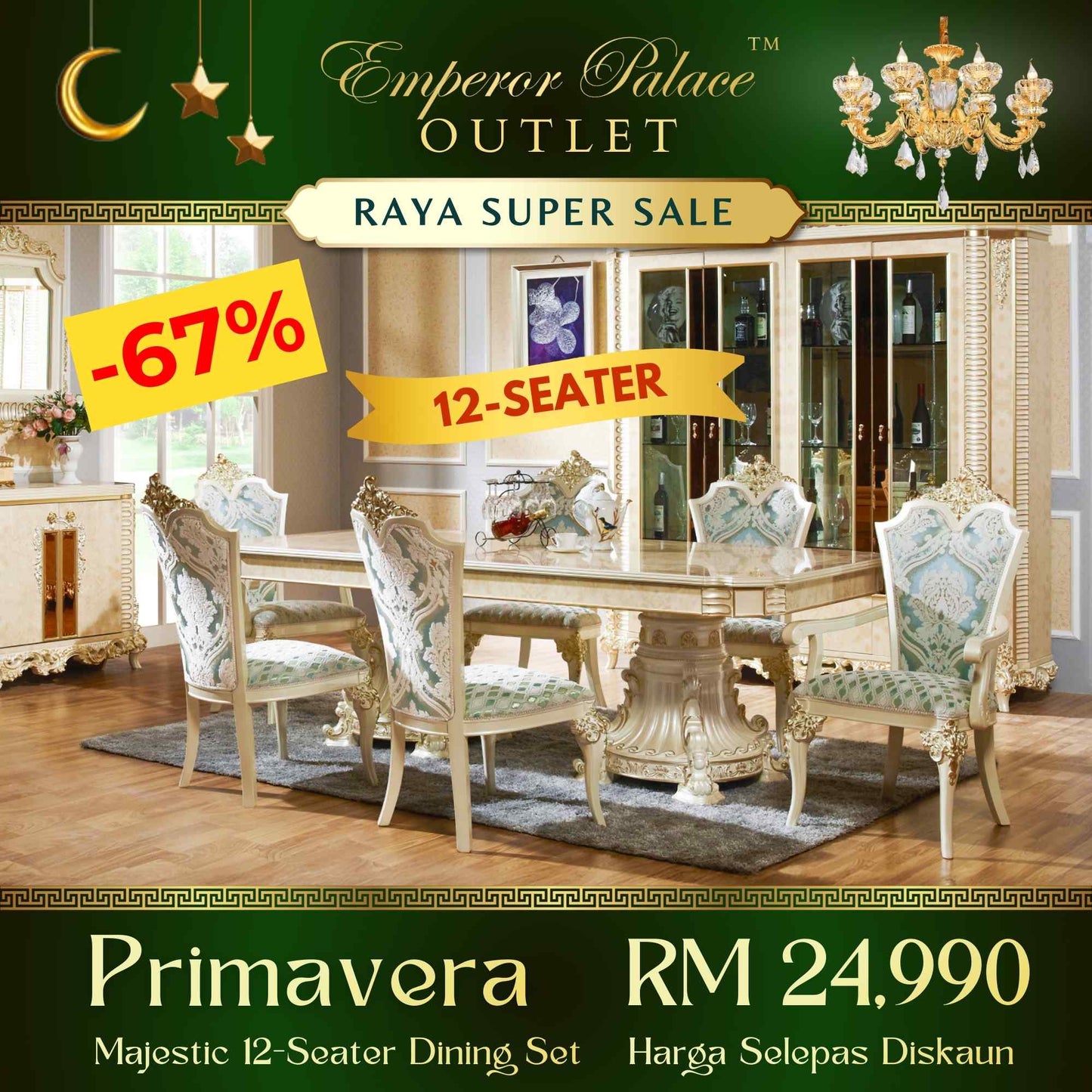 PRIMAVERA 12-Seater Dining Set