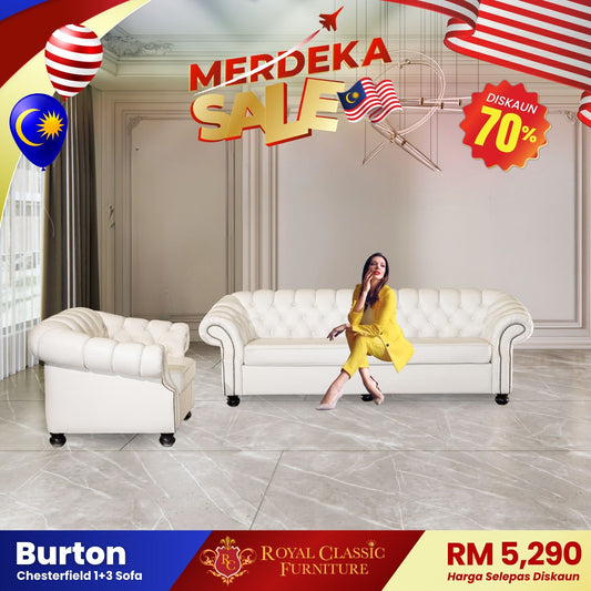 BURTON 1+3 Sofa Set