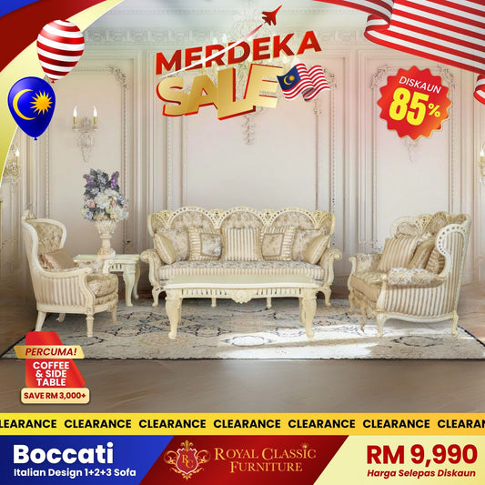 BOCCATI 1+2+3 Seater Sofa Set