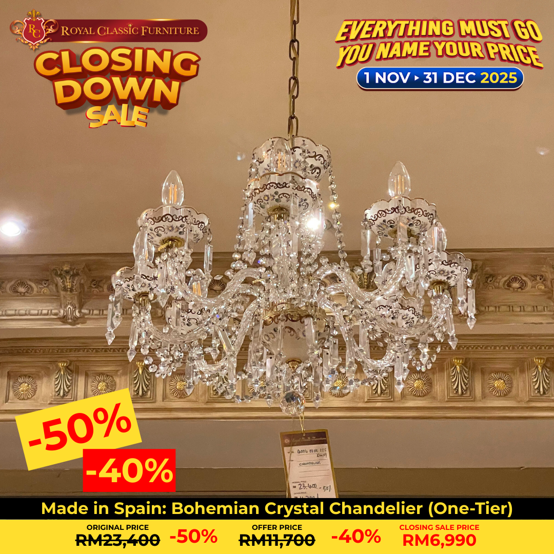 Made in Spain: Bohemian Crystal Chandelier (1-tier)