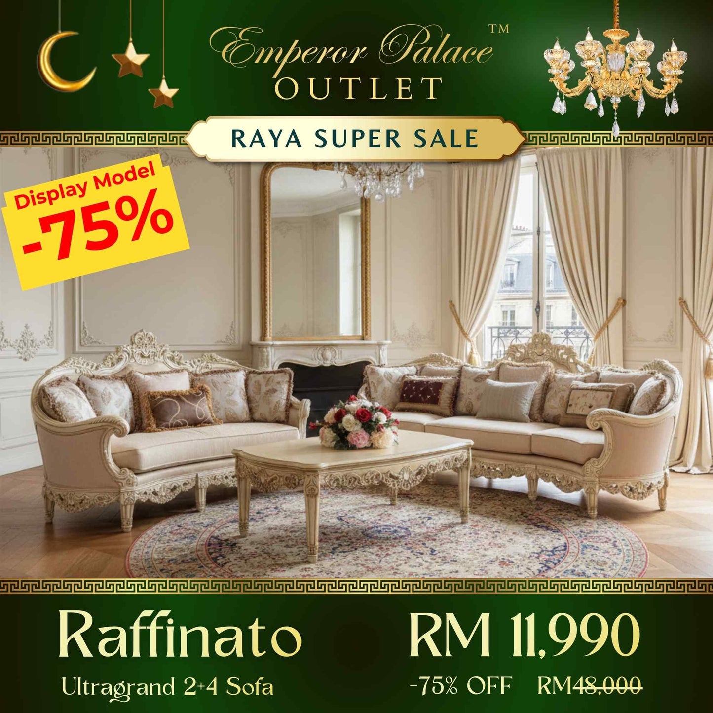 RAFFINATO 2+4 Seater Sofa Set