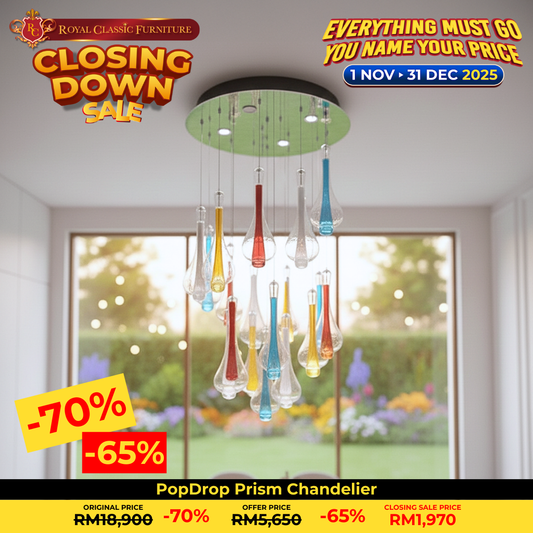 PopDrop Prism Chandelier