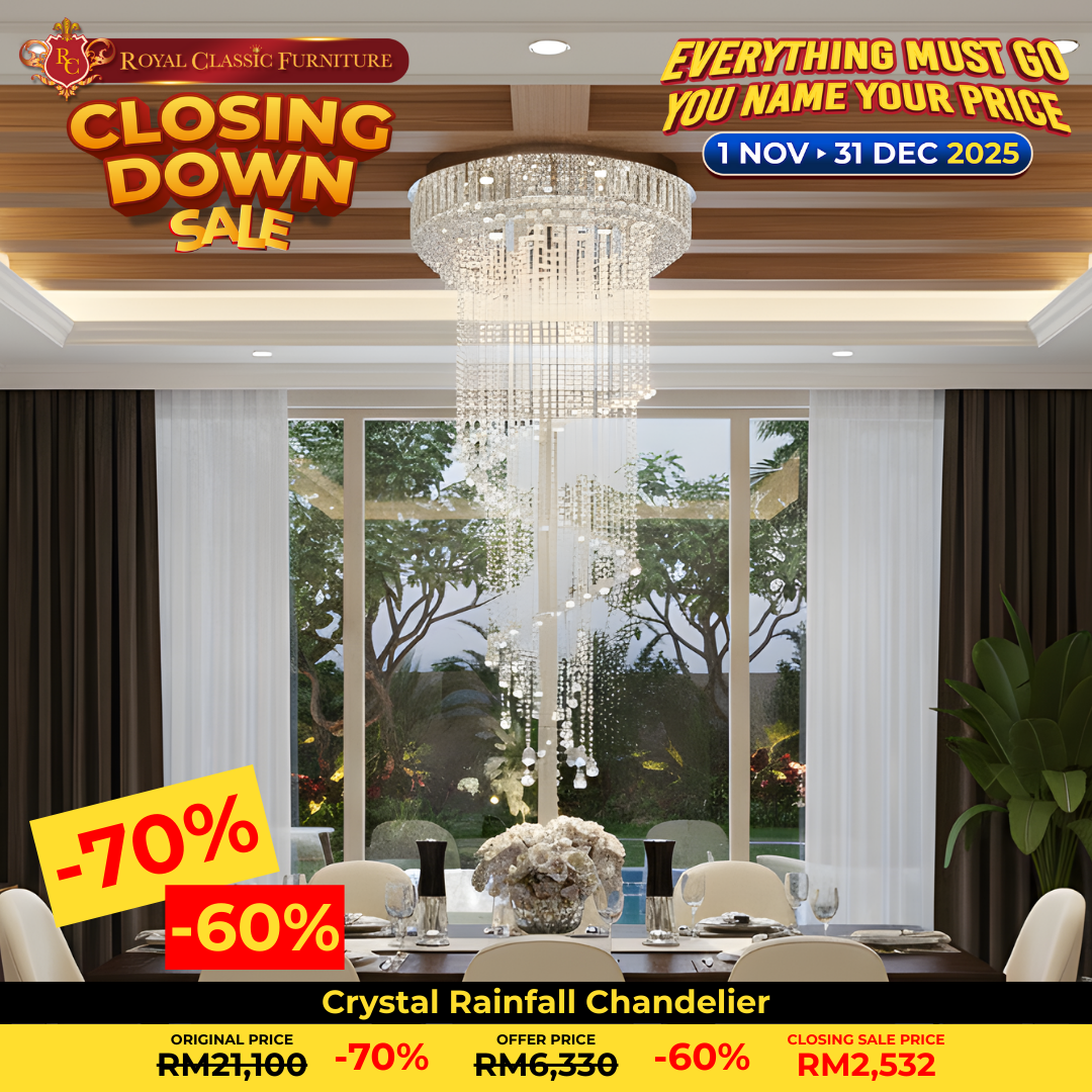 Crystal Rainfall Chandelier