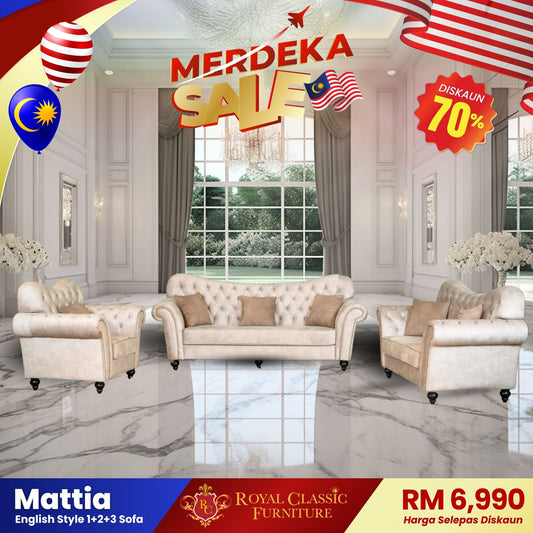 MATTIA 1+2+3 Seater Sofa Set