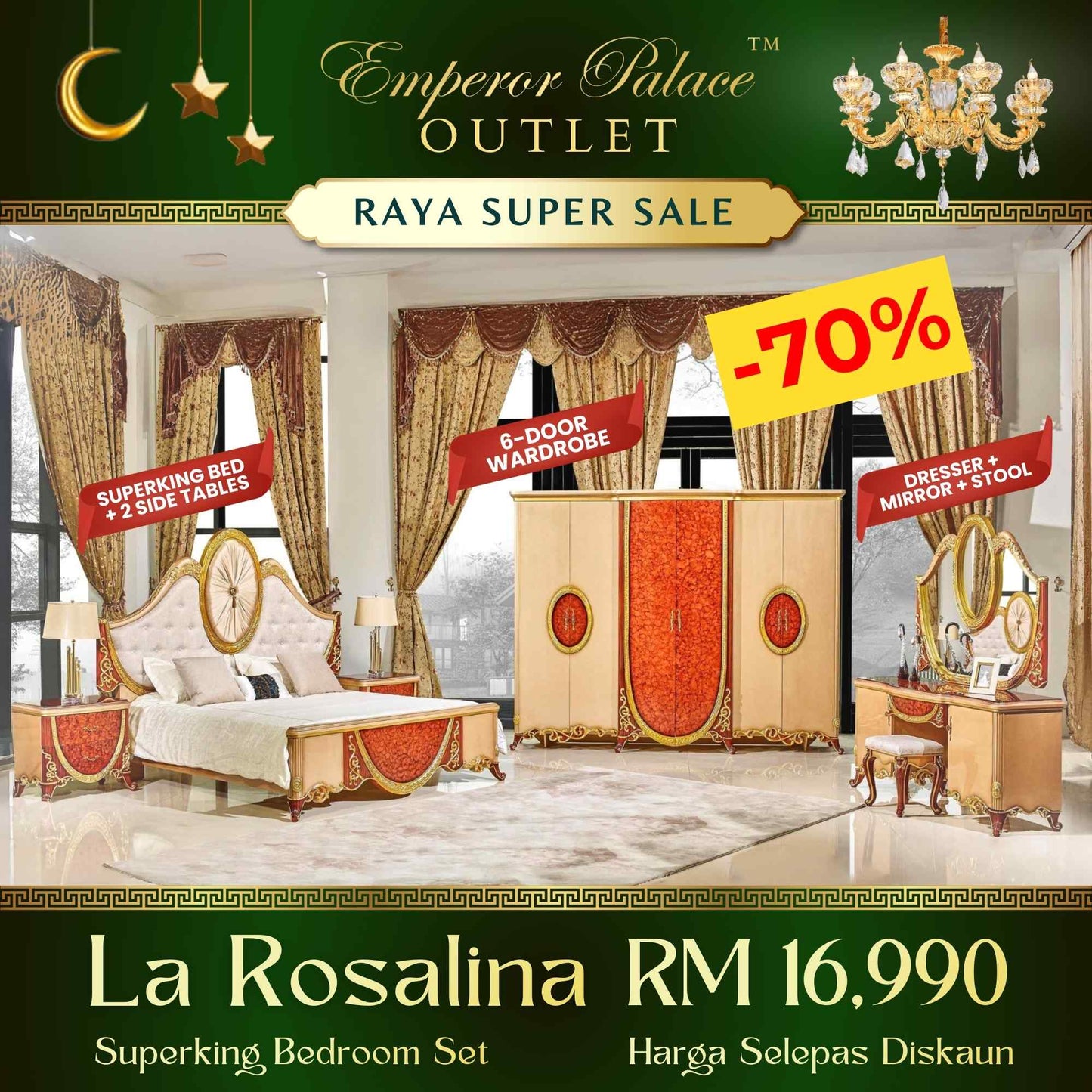 LA ROSALINA Superking Bedroom Set