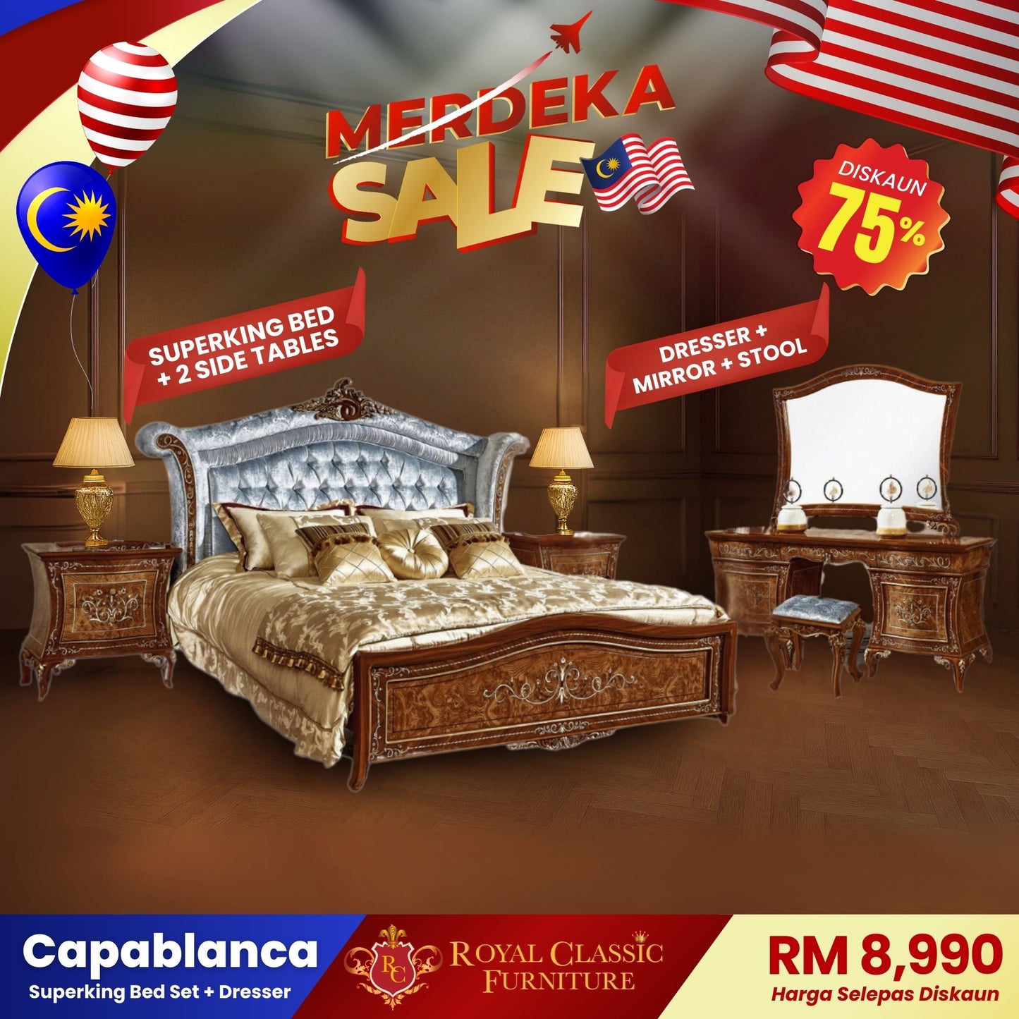 CAPABLANCA Superking Bed Set