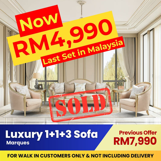 MARQUES 1+1+3 Seater Sofa Set